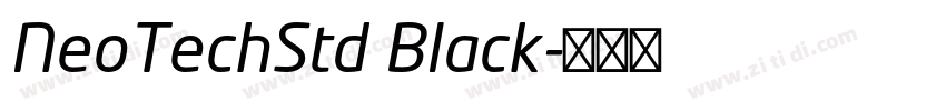 NeoTechStd Black字体转换